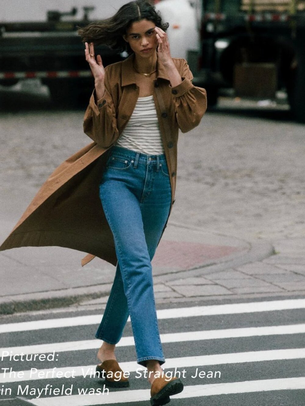 Madewell Perfect Vintage Straight Jean in Mayfield Wash Sz 29